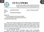 Aduan ARUN di Dewan Pers, Topnewsindonesia.co Siap Layani Hak Jawab