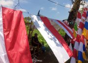 Semarak HUT RI ke-81, Pedagang Atribut Kemerdekaan Mulai Berjualan di Pinggir Jalan
