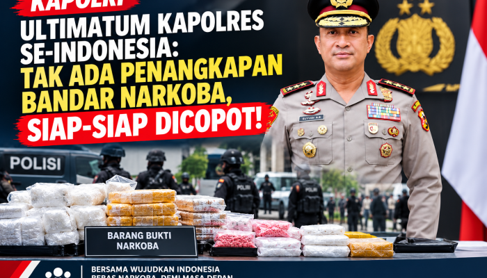 Kapolri Ultimatum Kapolres Se-Indonesia: Tak Ada Penangkapan Bandar Narkoba, Siap-Siap Dicopot